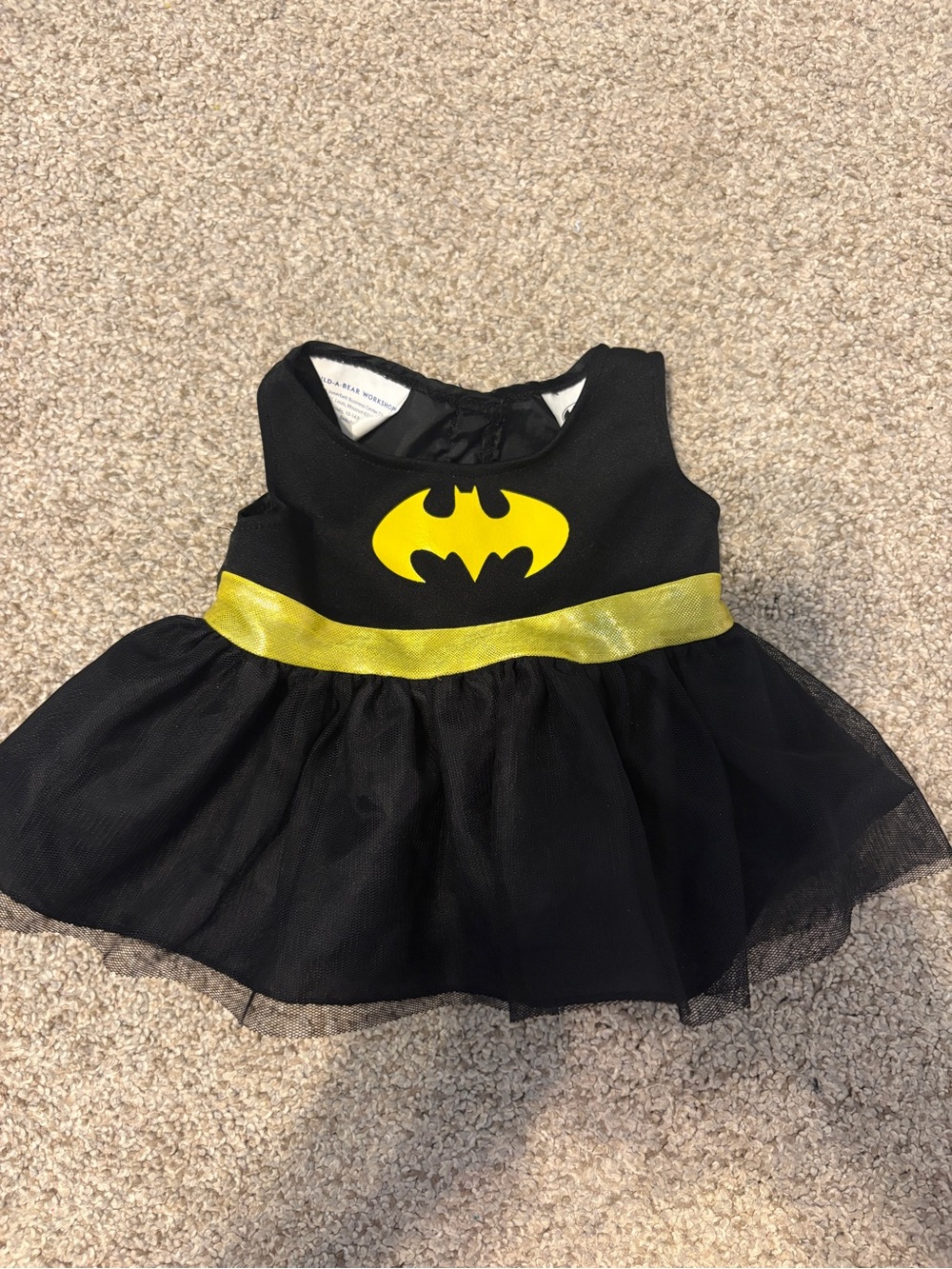 Build a Bear Superhero Batman Girl dress